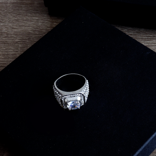 IceClique White Gold King Sized Diamond Ring