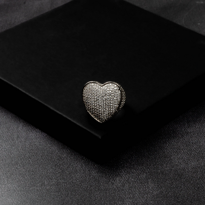 Iced Heart Ring
