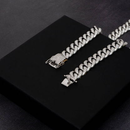12mm Iced Cuban Chain
