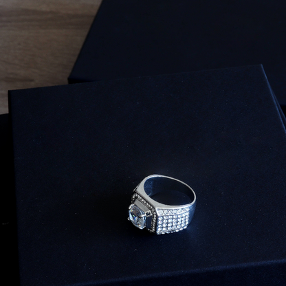 IceClique White Gold King Sized Diamond Ring