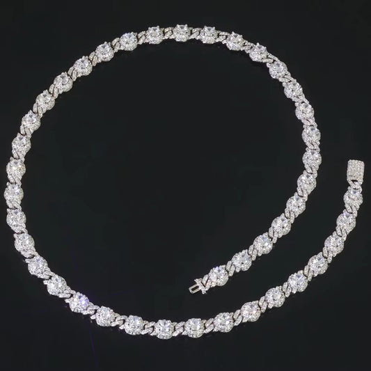 7.5mm ice crystal zircon chain
