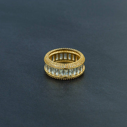Iced Baguette Ring