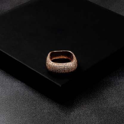 Iced Square Ring