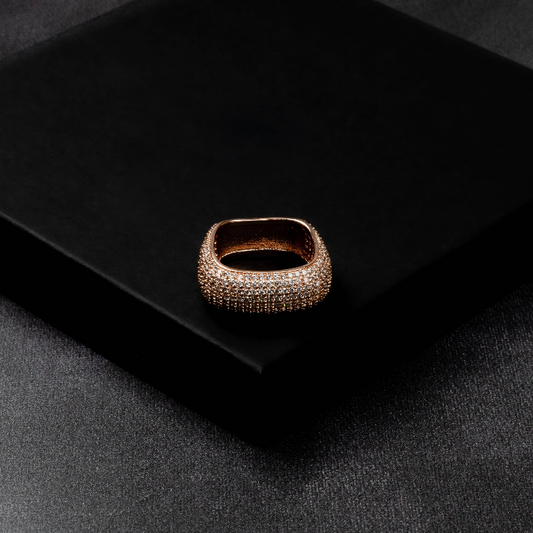 Iced Square Ring