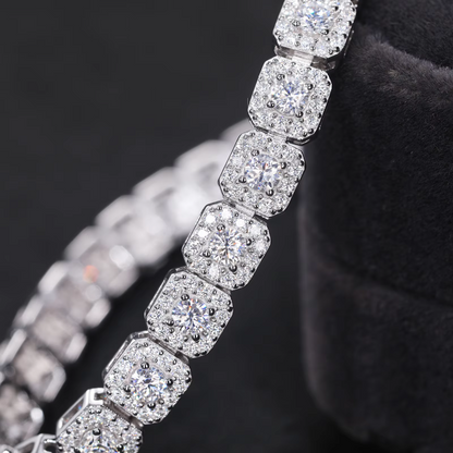 6mm Pyroxene Halo Tennis Bracelet