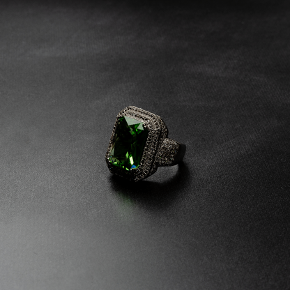 Iced Out Ruby Ring