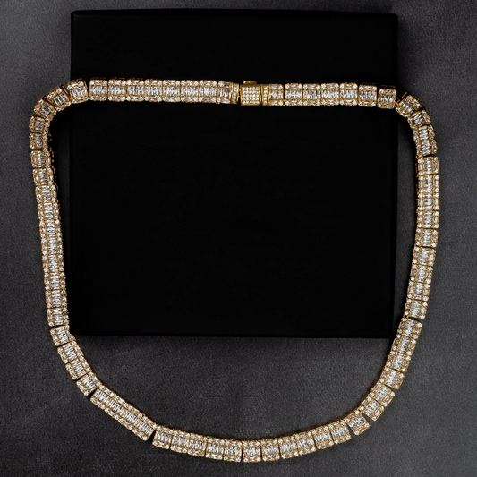9mm Square Baguette Chain