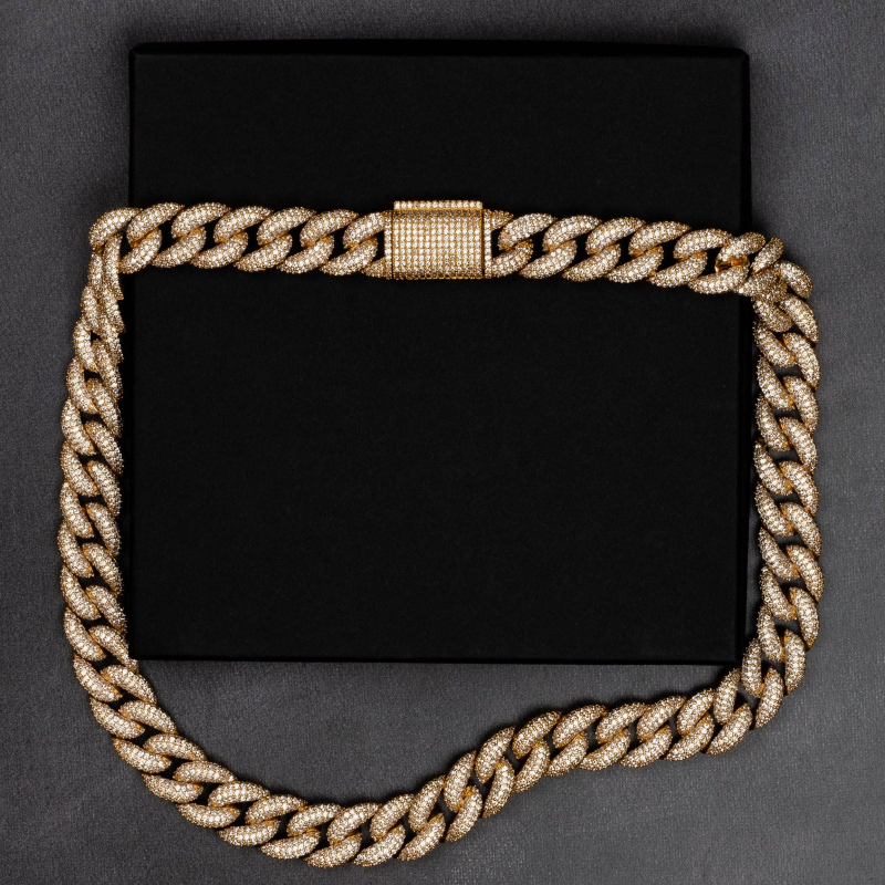 12mm Iced Miami Cuban Chain