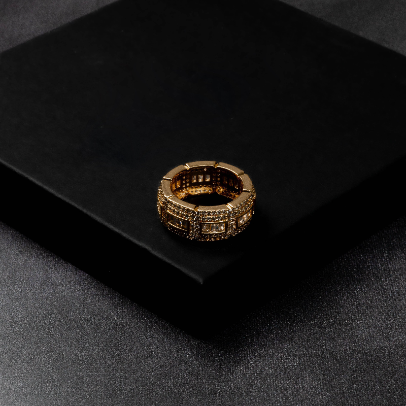 Iced Chunk Ring