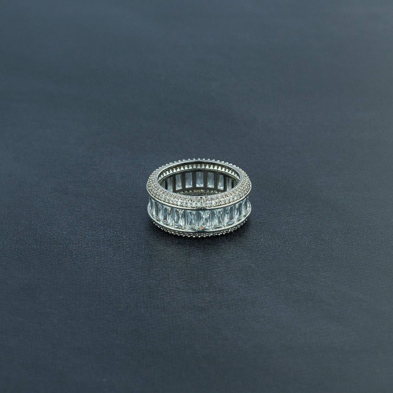 Iced Baguette Ring