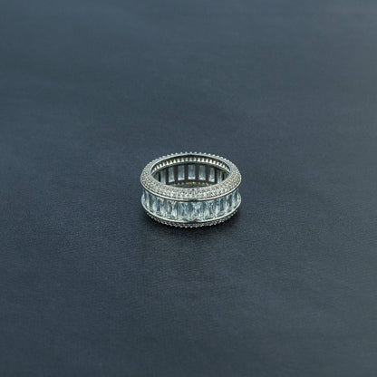 Iced Baguette Ring