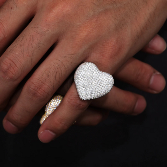 Hip Hop Heart VVS Diamond Ring