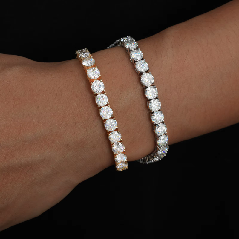 2mm-6mm VVS Moissanite Diamond Tennis Bracelet
