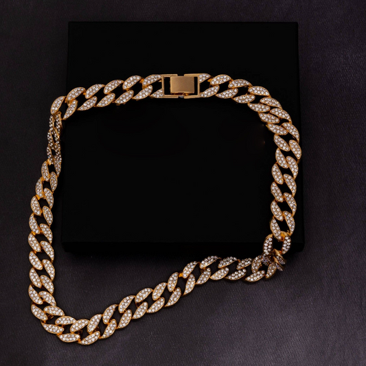 15mm Iced Cuban Chain