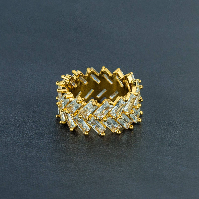2 Row Baguette Ring