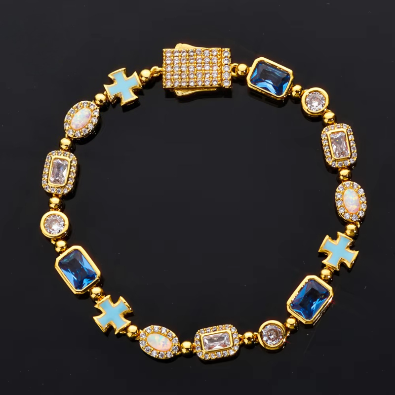 6mm Cross Bracelet