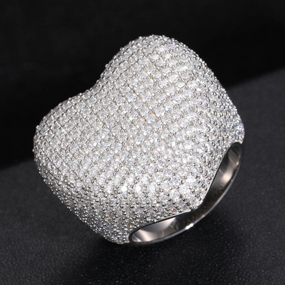 Hip Hop Heart VVS Diamond Ring