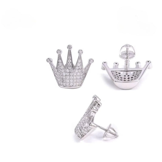 ICERIME Fashion Icy Moissanite Diamond Earrings