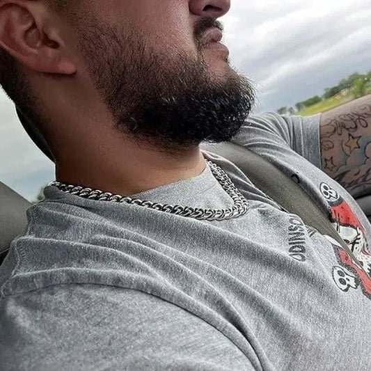 12mm Cuban Chain Bracelet Necklace Set