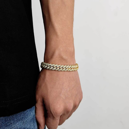 10mm double row zircon bracelet full of diamonds