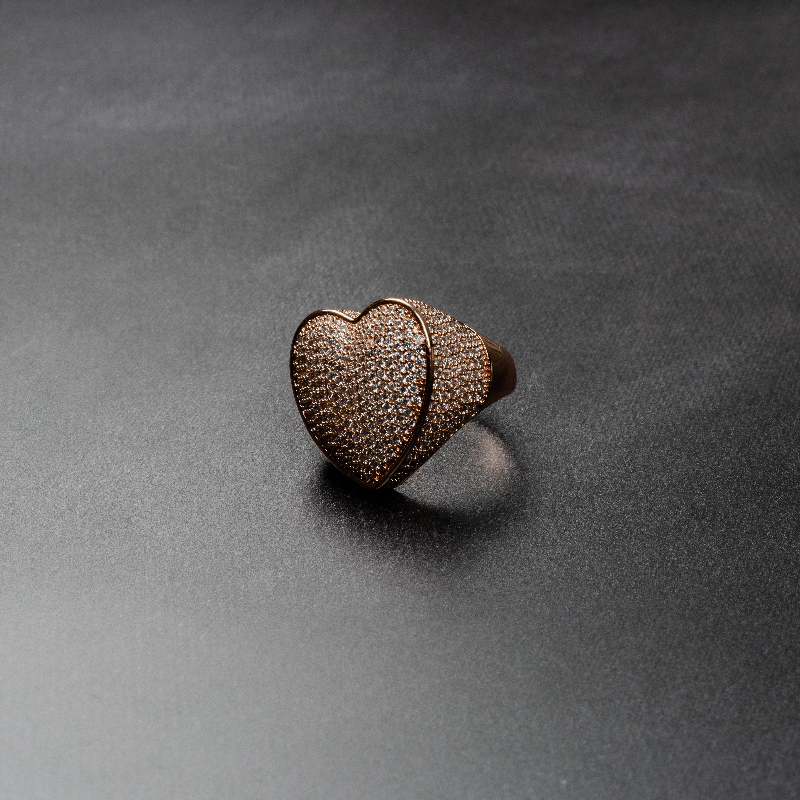 Iced Heart Ring