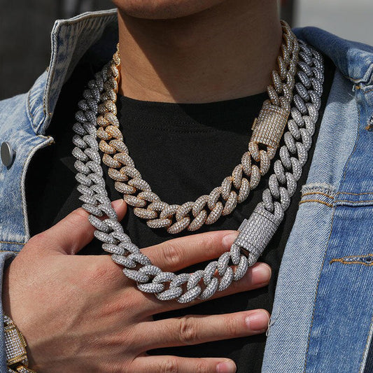 20mm 4-row Miami Heavy Cuban Chain Full Zircon