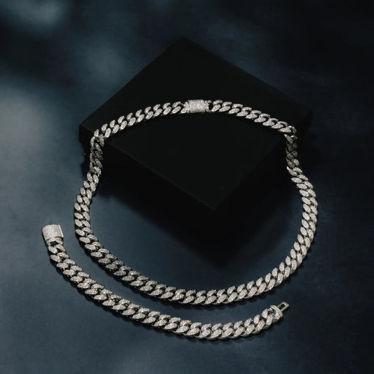 12MM Cuban Chain & Bracelet Bundle