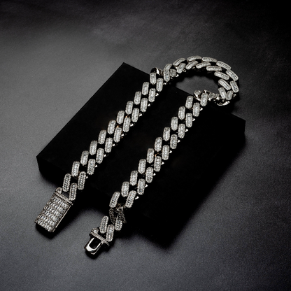 18mm Baguette Miami Cuban Chain