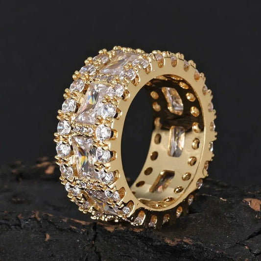 Iced Out Baguette Ring | Hip Hop Jewelry