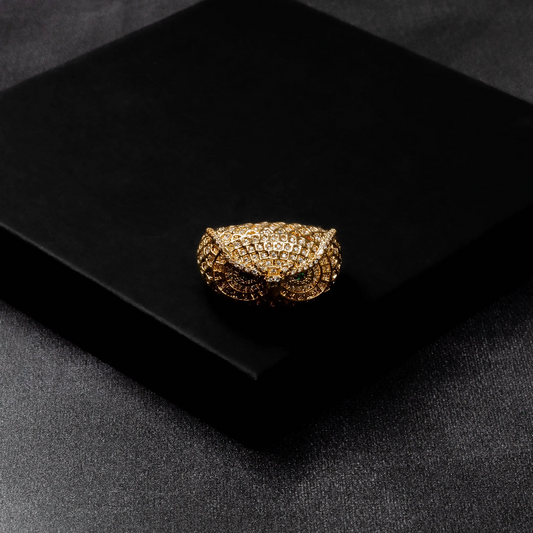 Iced Owl Ring
