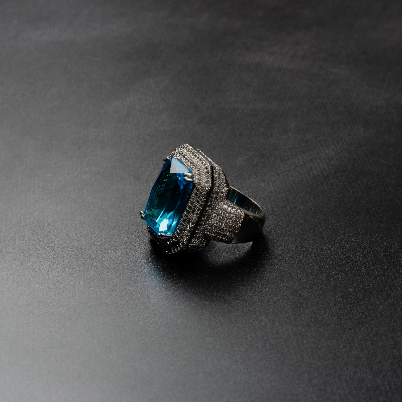 Iced Out Ruby Ring