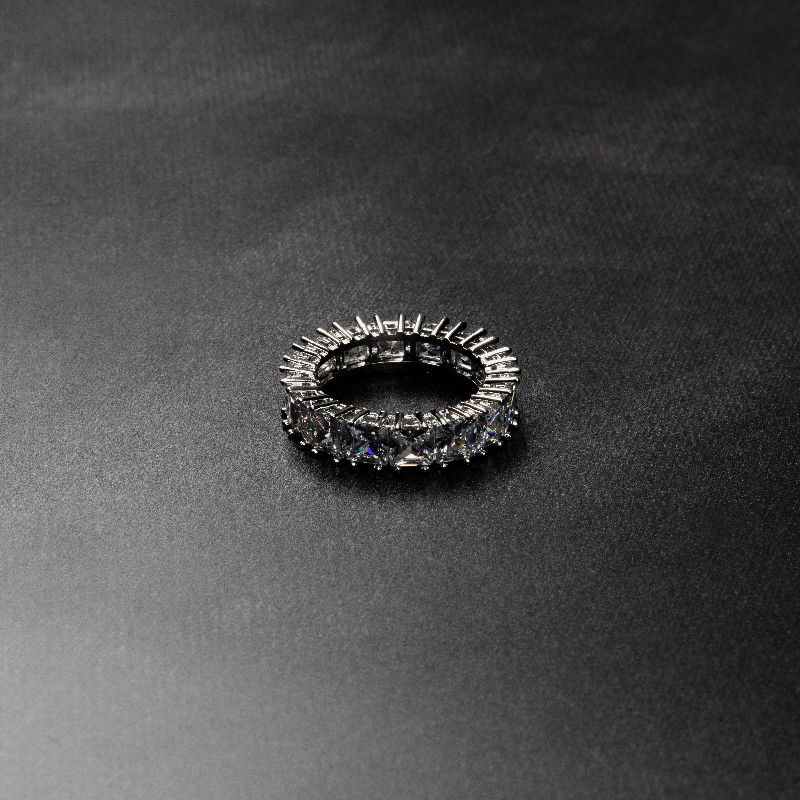 Iced Baguette Ring