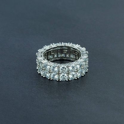 Two Row Solitaire Ring