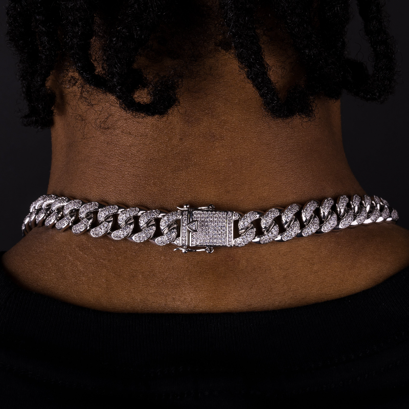 12mm Iced Cuban Chain
