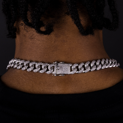 12mm Iced Cuban Chain