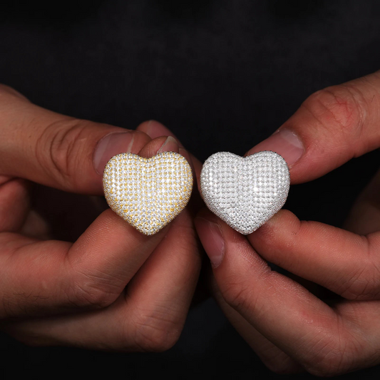Hip Hop Heart VVS Diamond Ring