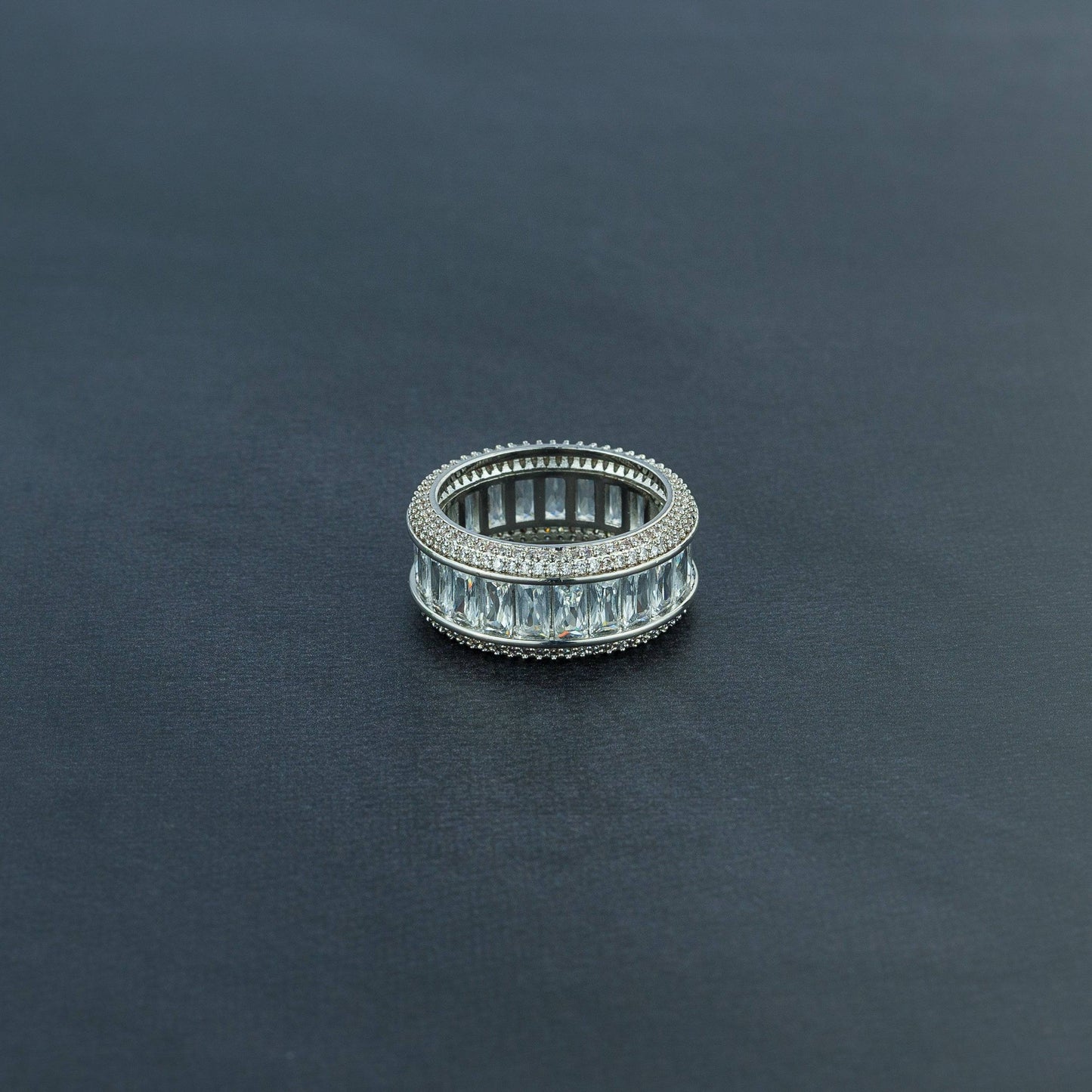 Iced Baguette Ring