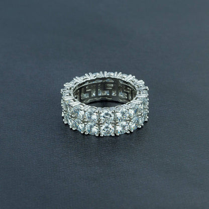 Two Row Solitaire Ring