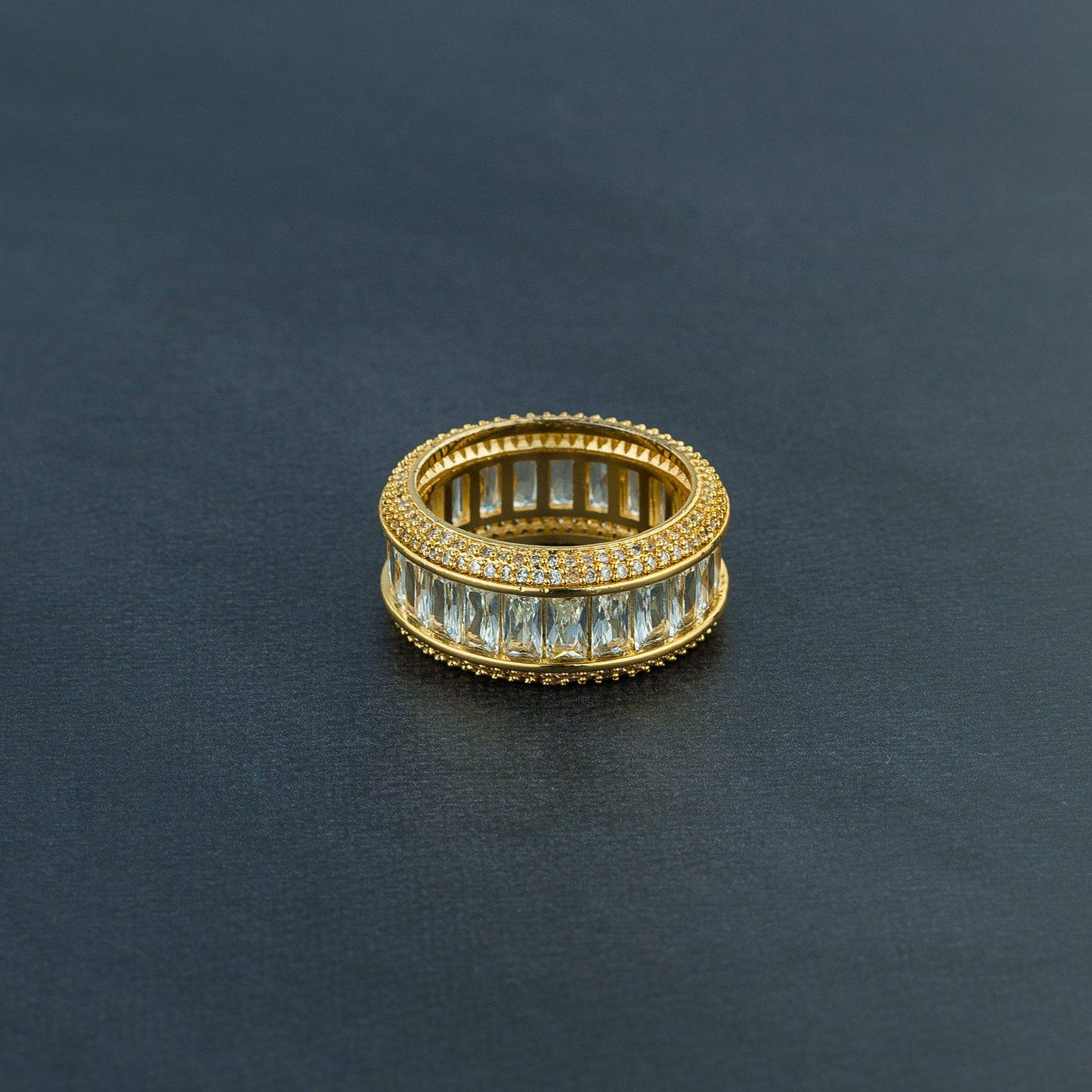 Iced Baguette Ring