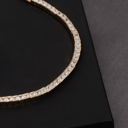 5mm Square Cut Tennis Bracelet