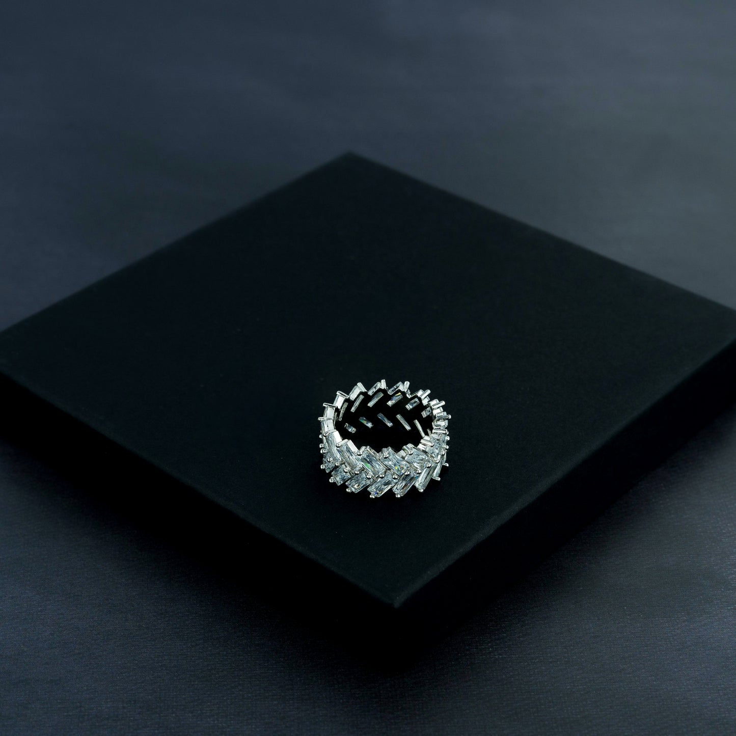 2 Row Baguette Ring