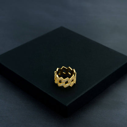 Iced Prong Ring