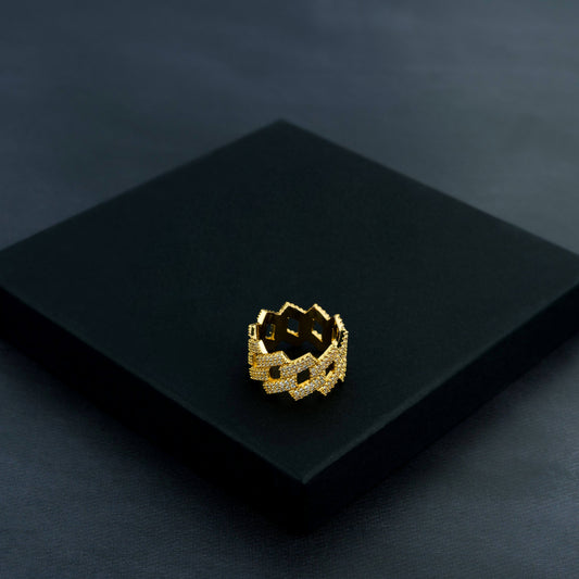 Iced Prong Ring