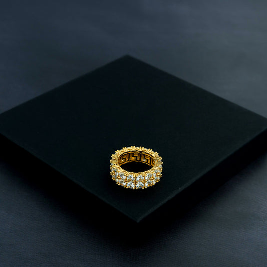 Two Row Solitaire Ring