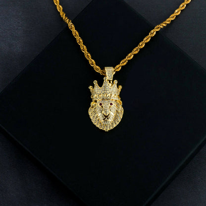 Iced Lion Pendant