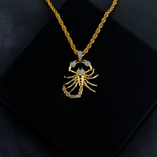 Iced Scorpion Pendant