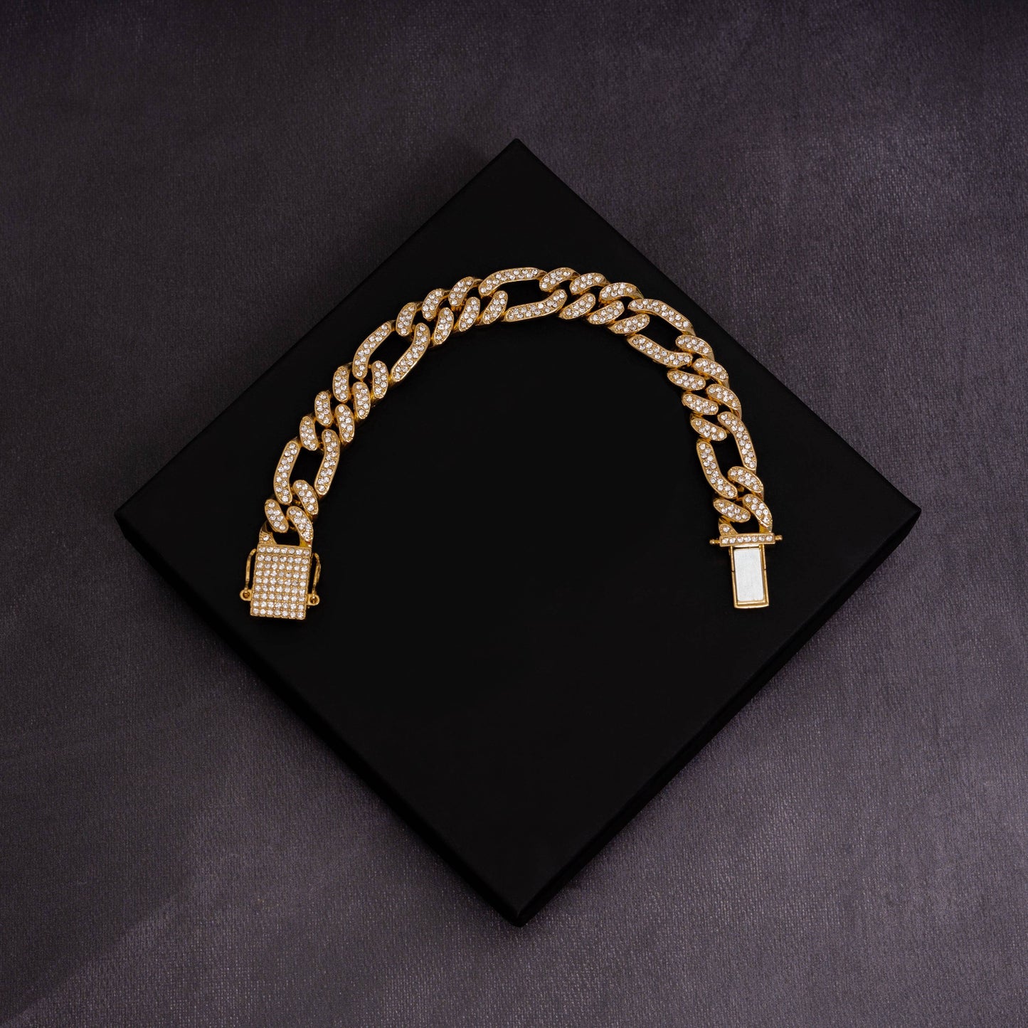13mm Figaro & Cuban Link Bracelet