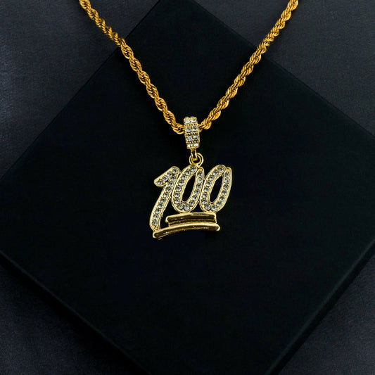 100 Pendant w/ Free Rope Chain