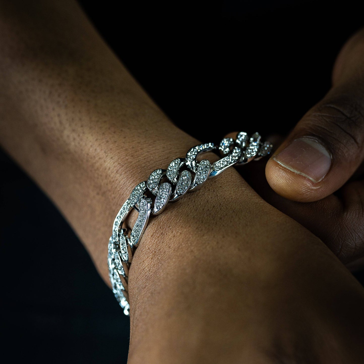 13mm Figaro & Cuban Link Bracelet