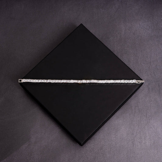 ICERIME 5mm Square Cut Tennis Bracelet